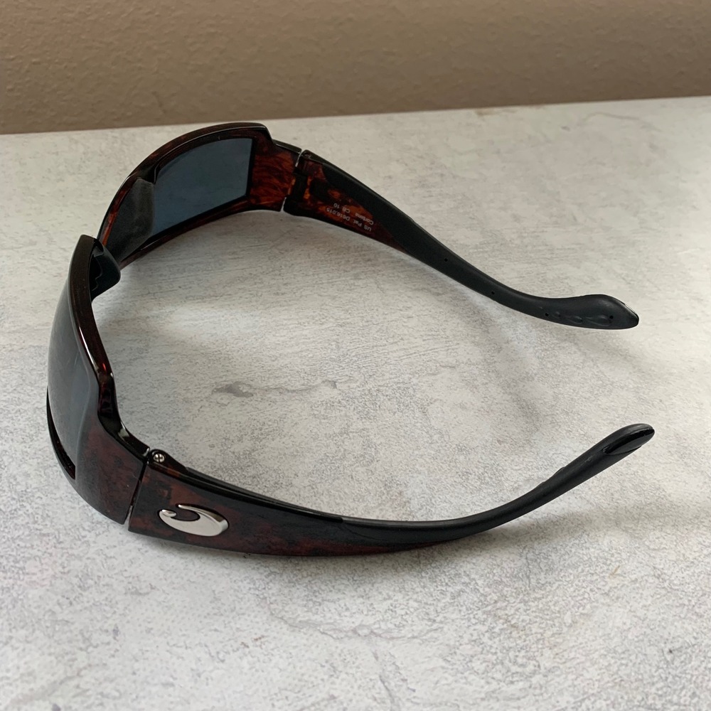 Costa Del Mar Corbina CB10 Polarized Sunglasses Brown Frame Gray Lens 580P Men's - Picture 7 of 16